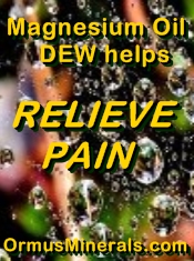 Ormus Minerals Magnesium Oil Dew Ormus Dew with Peppermint Essential Oil for Muscle Pain banner