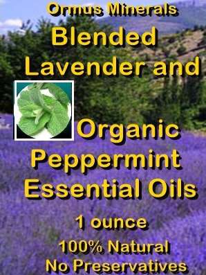 Ormus Minerals -Blended Lavender and Organic Peppermint Essential Oils